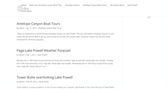 Desktop Screenshot of antelopecanyonboattours.com