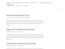 Tablet Screenshot of antelopecanyonboattours.com